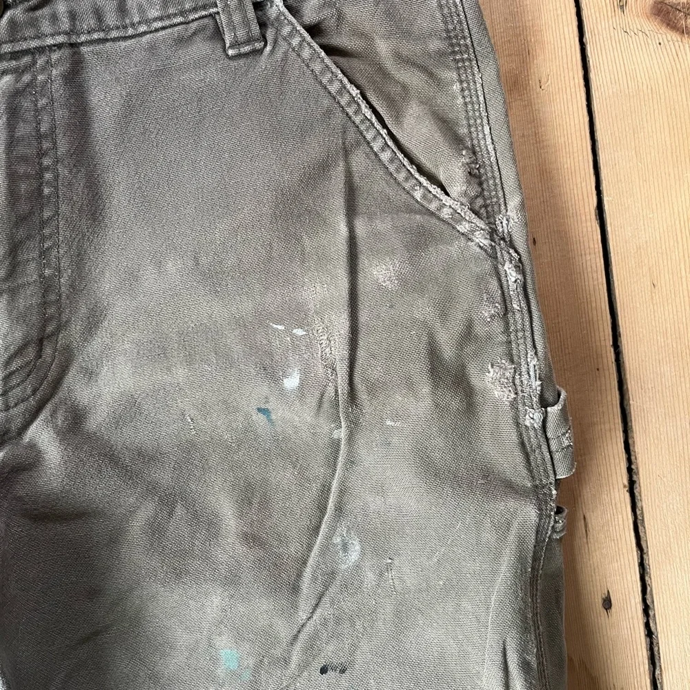 Carhartt Relaxed Fit Faded Olive Green Work Pants - Picture 5 of 12